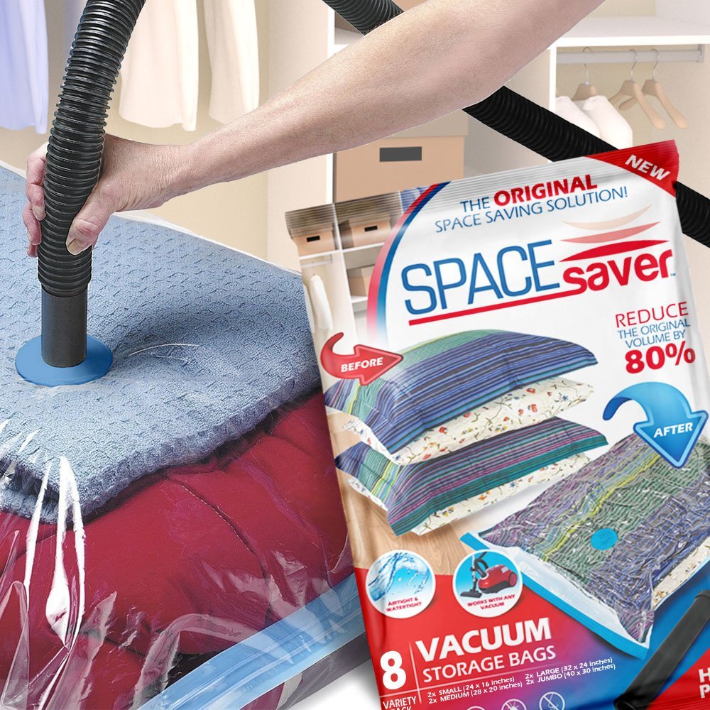 SpaceSaver Premium Vacuum Storage Bags 8 Pack Best Offer ...